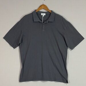 Richer Poorer Mens Relaxed Polo Shirt Gunmetal Gray Size L NWT